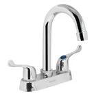 Mezcladora 4' para lavabo, cuello bar, manerales palanca 1