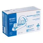 Mezcladora 4' lavabo, ABS, cuello curvo, hexagonal, BASIC 5