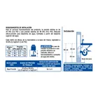 Mezcladora 4' lavabo, ABS, cuello bar, hexagonal, BASIC 5