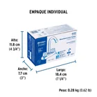 Mezcladora 4' lavabo, ABS, cuello bar, hexagonal, BASIC 7