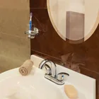 Mezcladora lavabo 4' cromo, nariz curva, palanca, AQUA 5