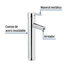 Monomando alto cromo para lavabo, FOSET TÚBIG 2