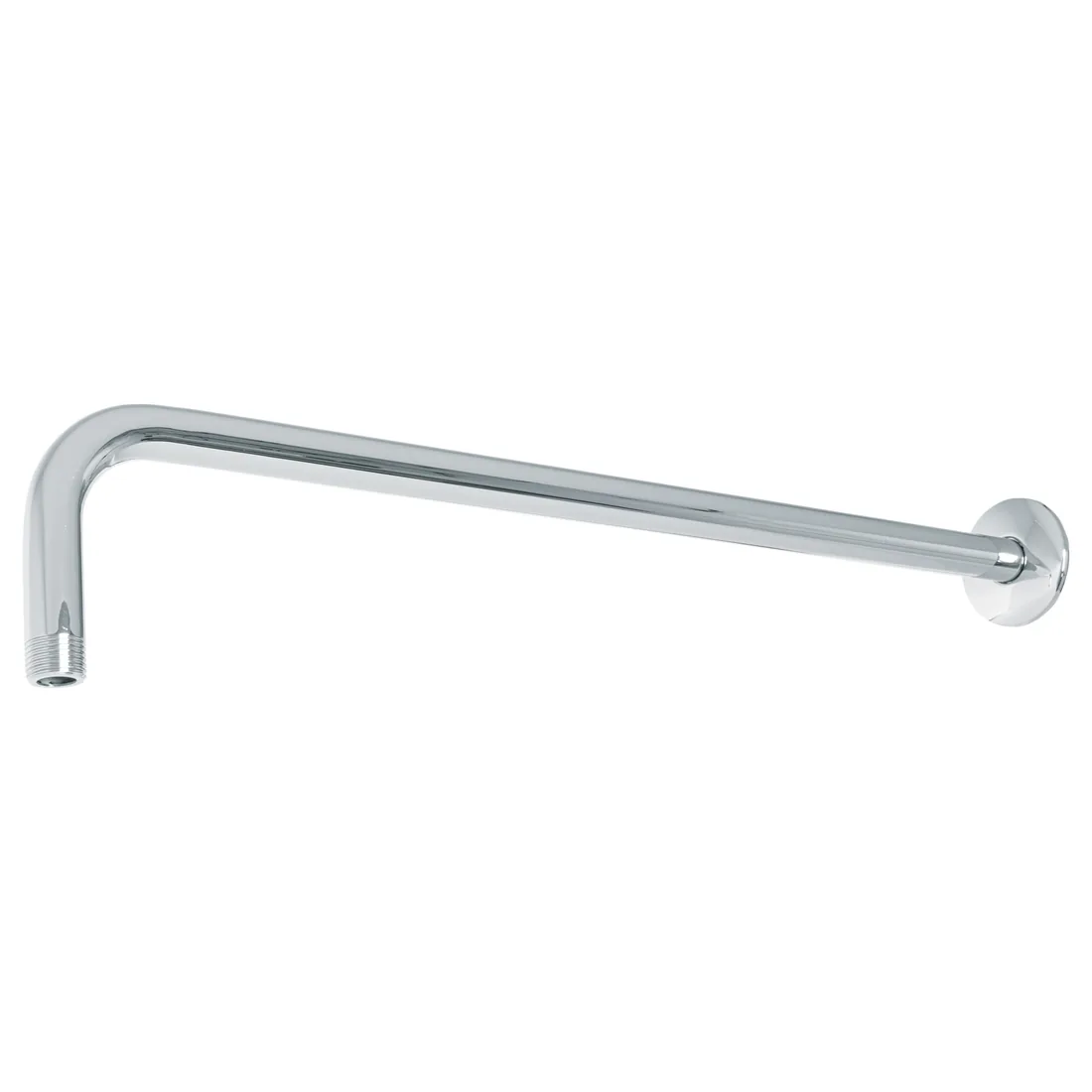Brazo recto 50 cm con chapetón para regadera, cromo, FOSET