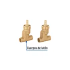 Juego llaves empotrar soldables,compresión,sin maneral FOSET 2