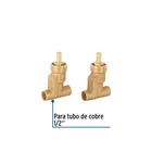 Juego llaves empotrar soldables,compresión,sin maneral FOSET 3