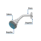 Regadera redonda 2-1/2' brazo y chapetón de acero, BASIC 5