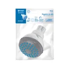 Regadera redonda de ABS 2-1/2' gris-cromo sin brazo, BASIC 7