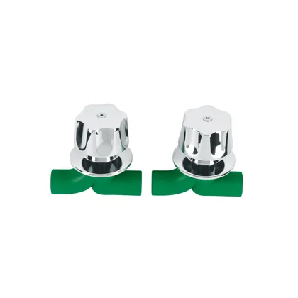 Juego de 2 llaves de empotrar PPR 1/2' con manerales, FOSET