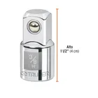 Adaptador para matraca de cuadro 3/8' a cuadro 1/2', TRUPER 3
