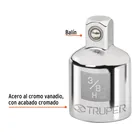 Adaptador para matraca de cuadro 3/8' a cuadro 1/4', TRUPER 2