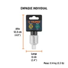 Adaptador para matraca de cuadro 3/4' a cuadro 1/2', TRUPER 5