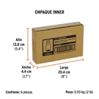 Adaptador para matraca de cuadro 3/4' a cuadro 1/2', TRUPER 6