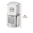 Adaptador para matraca de cuadro 1/2' a cuadro 3/4', TRUPER 3