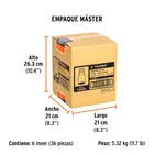 Adaptador para matraca de cuadro 1/2' a cuadro 3/4', TRUPER 7