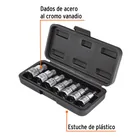 Juego de 7 dados cuadro 1/2' punta corta bristol, en estuche 2