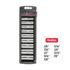 Juego de 9 dados largos cuadro 3/8' std, TRUPER 3