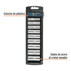 Juego de 9 dados largos cuadro 3/8' mm, TRUPER 2