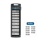 Juego de 9 dados largos cuadro 3/8' mm, TRUPER 3