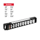 Juego de 10 dados cuadro 1/2' std, TRUPER 3