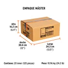 Dado de 3/4', 6 puntas, cuadro 1/2', TRUPER 7