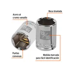 Dado de 13/16', 6 puntas, cuadro 1/2', TRUPER 2