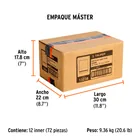 Dado de 7/8', 6 puntas, cuadro 1/2', TRUPER 7
