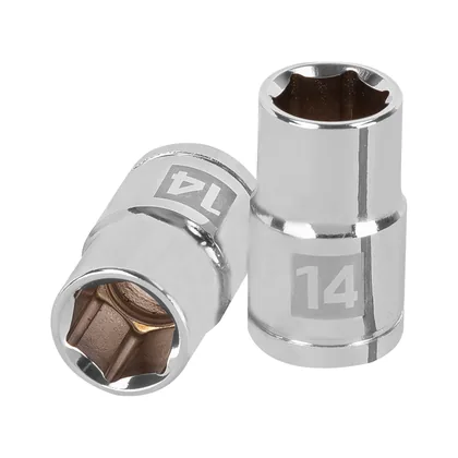 Dado de 14 mm, 6 puntas, cuadro 1/2', TRUPER