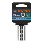 Dado de 15 mm, 6 puntas, cuadro 1/2', TRUPER 4