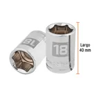 Dado de 18 mm, 6 puntas, cuadro 1/2', TRUPER 3