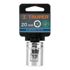Dado de 20 mm, 6 puntas, cuadro 1/2', TRUPER 4