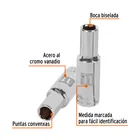 Dado largo de 11 mm, 6 puntas, cuadro 1/2', TRUPER 2