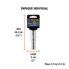 Dado largo de 13 mm, 6 puntas, cuadro 1/2', TRUPER 5