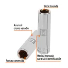 Dado largo de 14 mm, 6 puntas, cuadro 1/2', TRUPER 2
