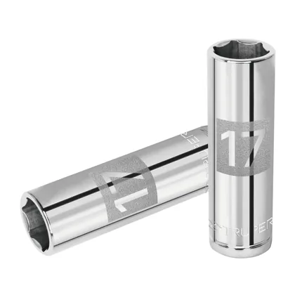 Dado largo de 17 mm, 6 puntas, cuadro 1/2', TRUPER
