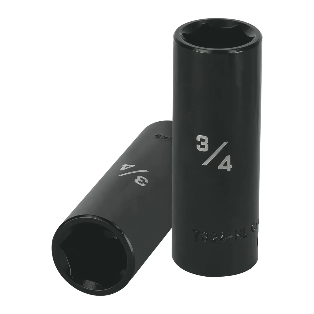 Dado largo impacto de 3/4', 6 puntas, cuadro 1/2', TRUPER