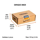 Dado largo impacto de 13/16', 6 puntas, cuadro 1/2', TRUPER 6