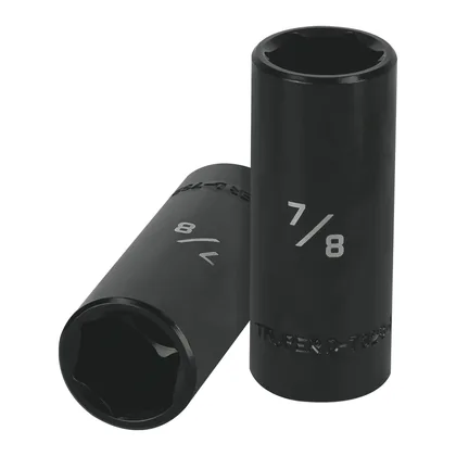 Dado largo impacto de 7/8', 6 puntas, cuadro 1/2', TRUPER