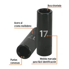Dado largo cuadro 1/2' de impacto 6 puntas de 17 mm, TRUPER 2