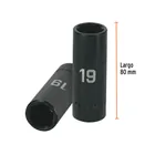 Dado largo cuadro 1/2' de impacto 6 puntas de 19 mm, TRUPER 3