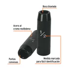 Dado largo impacto de 1/2', 6 puntas, cuadro 1/2', TRUPER 2