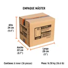 Dado largo impacto de 1-1/8', 6 puntas, cuadro 1/2', TRUPER 7