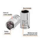 Dado de 10 mm, 6 puntas, cuadro 1/4', TRUPER 2