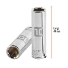 Dado largo de 10 mm, 6 puntas, cuadro 1/4', TRUPER 3