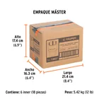 Dado de 1-3/16', 6 puntas, cuadro 3/4', TRUPER 7