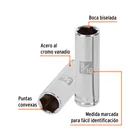Dado largo de 9/16', 6 puntas, cuadro 3/8', TRUPER 2