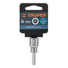 Dado punta hexagonal de 6 mm, cuadro 3/8', TRUPER 4