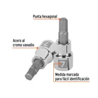 Dado punta hexagonal de 7 mm, cuadro 3/8', TRUPER 2