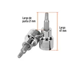 Dado punta torx T-25, cuadro 3/8', TRUPER 3