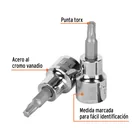 Dado punta torx T-27, cuadro 3/8', TRUPER 2