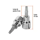 Dado punta torx T-30, cuadro 3/8', TRUPER 3